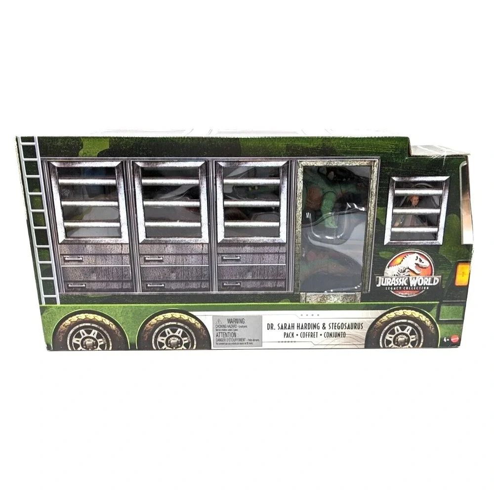 Jurassic World Legacy Dr. Sarah Harding & Stegosaurus Figure New With Box